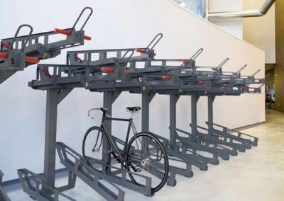 Commercial Bike Storage Solutions by Carolina Chutes and Equipment